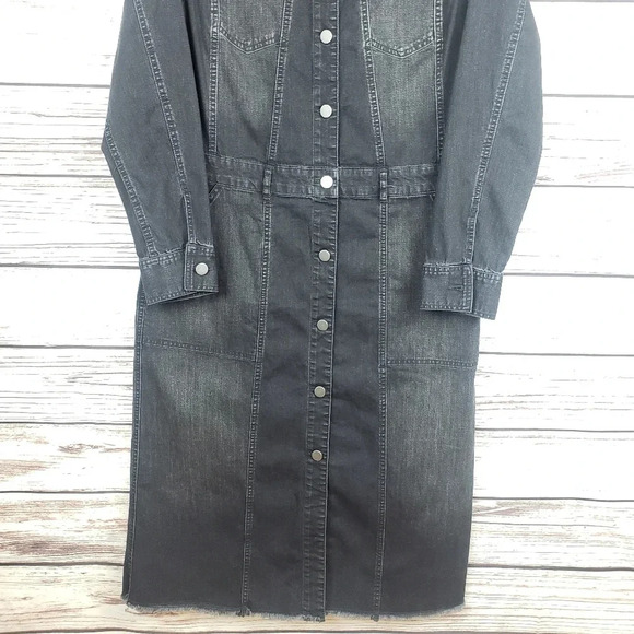 LOGO by Lori Goldstein Sz 2 Denim Duster Jacket - Picture 4 of 8